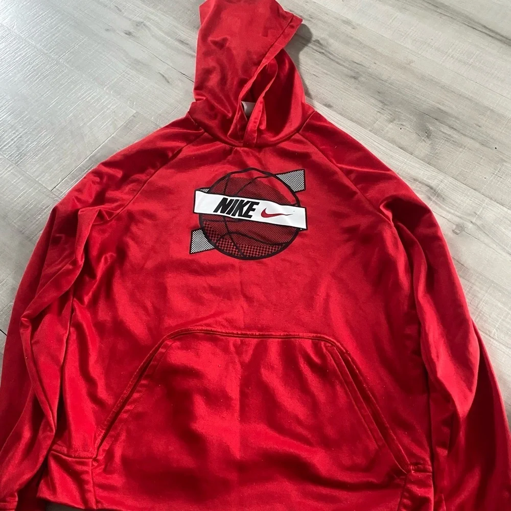 Nike red boys hoodie size XL